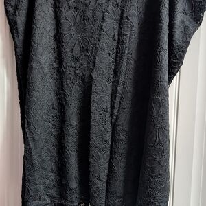 Ava & Viv Black Lace Pencil Skirt